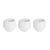Set di Vasi Ibergarden ES0501221S3 Bianco Plastica 16,5 x 16,5 x 14,5 cm (4 Unità) - Augustea Shop