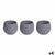 Set di Vasi Ibergarden ES0501102S3 Antracite Plastica 16,5 x 16,5 x 14,5 cm (4 Unità) - Augustea Shop