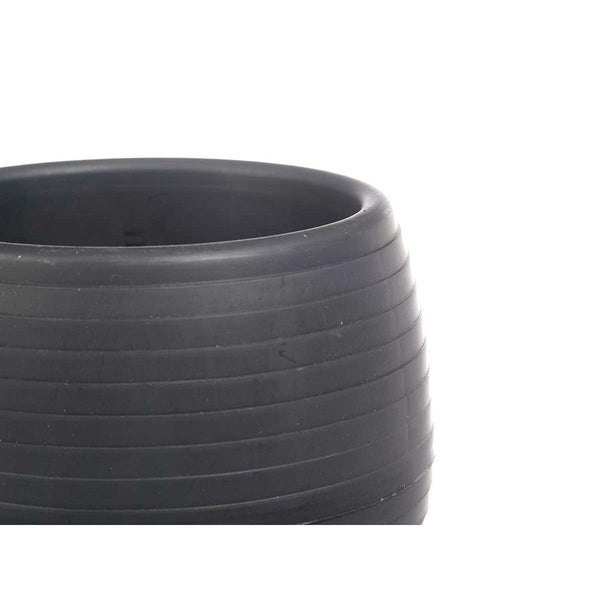 Set di Vasi Ibergarden ES0501102S3 Antracite Plastica 16,5 x 16,5 x 14,5 cm (4 Unità) - Augustea Shop