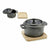 Teglia Kinvara 219SJ091 Marrone Nero Bambù Ferro battuto 13 x 10 x 8,5 cm (12 Unità) - Augustea Shop