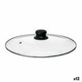 Coperchio per Pentola Kinvara CN-SW1304-28CM Trasparente Argentato Cristallo 28 cm (12 Unità)