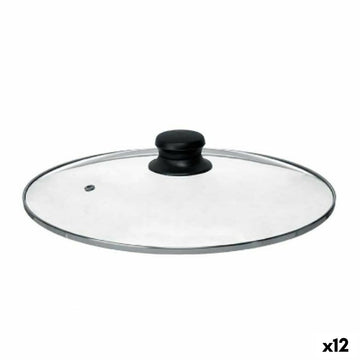 Coperchio per Pentola Kinvara Trasparente Argentato Argento Metallo Vetro Acciaio inossidabile Cristallo Acciaio 28 cm 28,5 x 5,