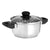 Casseruola con coperchio in vetro Kinvara 16689B Argentato 1,8 L 28 x 9 x 18 cm (6 Unità) - Augustea Shop