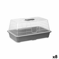 Serra Ibergarden FYT2058102 Grigio Trasparente Plastica 38,4 x 17,5 x 24,7 cm (8 Unità) - Augustea Shop