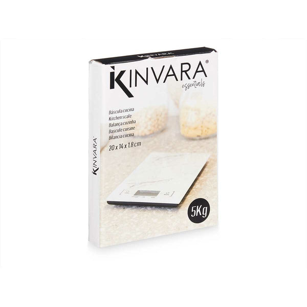 bilancia da cucina Kinvara EKS-022 5KG Bianco 5 kg Marmo (6 Unità) - Augustea Shop