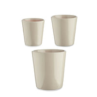 Set di Vasi Ibergarden CONICO-7044 Grigio Argilla Cónica Ø 14 cm Ø 22 cm Ø 17 cm 3 Pezzi - Augustea Shop