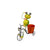 Vaso Ibergarden 324-26939A Giallo Rosso Verde Metallo Bicicletta Rana 31,5 x 32 x 17 cm - Augustea Shop