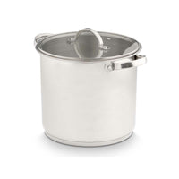 Casseruola con coperchio in vetro Kinvara 17396 Argentato 31 x 25 x 24 cm Induzione (4 Unità) - Augustea Shop