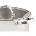 Casseruola con coperchio in vetro Kinvara 17396 Argentato 31 x 25 x 24 cm Induzione (4 Unità) - Augustea Shop