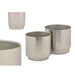 Set di Vasi 40055-S Argentato Ferro 18 x 16,5 x 18 cm 16 x 15,5 x 16 cm (6 Unità) - Augustea Shop