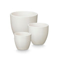 Set di Vasi Ibergarden Bianco Argilla Ø 14 cm Ø 22 cm Ø 17 cm 3 Pezzi