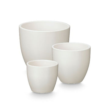 Set di Vasi Ibergarden Bianco Argilla Ø 14 cm Ø 22 cm Ø 17 cm 3 Pezzi