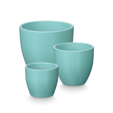 Set di Vasi Ibergarden Turchese Argilla Ø 14 cm Ø 22 cm Ø 17 cm 3 Pezzi