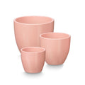 Set di Vasi Ibergarden Rosa Argilla Ø 14 cm Ø 22 cm Ø 17 cm 3 Pezzi