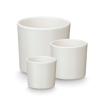 Set di Vasi Ibergarden Bianco Argilla Ø 14 cm Ø 22 cm Ø 17 cm 3 Pezzi