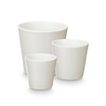 Set di Vasi Ibergarden Bianco Argilla Ø 14 cm Ø 22 cm Ø 17 cm 3 Pezzi