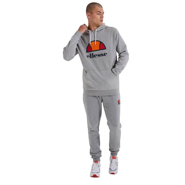 Felpa con Cappuccio Uomo Ellesse Dahryl OH Grigio chiaro