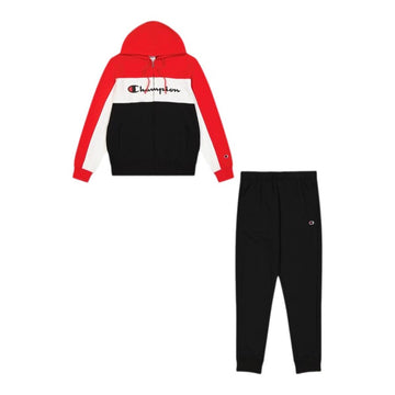 Tracksuit for Adults Champion Champion Full Zip Suit Black Red Men