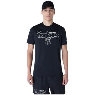 Maglia da basket New Era New York Yankees MLB Nero
