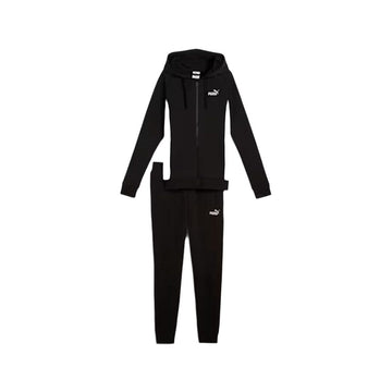 Tuta da Donna Puma Chándal Puma Hooded Sweat Suit Tr Nero