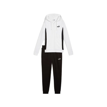 Tuta da Donna Puma Chándal Puma Hooded Sweat Suit Tr Bianco