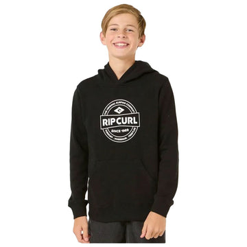 Felpa con Cappuccio Bambino Rip Curl Stapler Hood Nero