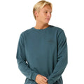 Felpa senza Cappuccio Uomo Rip Curl Stapler Crew Azzurro