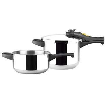 Set di pentole Express Magefesa STYLE 3+6L 3 L 6 L Acciaio inossidabile Plastica 2 Pezzi