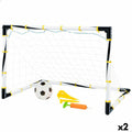 Rete da Calcio Colorbaby Pieghevole 100 x 70 x 70 cm (2 Unità)