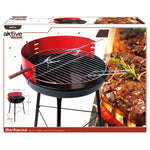 Barbecue Portatile Aktive Legno Ferro 37,5 x 70 x 38,5 cm (4 Unità) Rosso - Augustea Shop