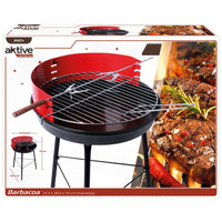 Barbecue Portatile Aktive Legno Ferro 37,5 x 70 x 38,5 cm (4 Unità) Rosso - Augustea Shop