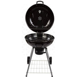 Barbecue a Carboni con Ruote Aktive Alluminio Metallo smaltato textilene 57 x 86 x 57 cm Nero - Augustea Shop