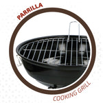 Barbecue Portatile Aktive Metallo smaltato Ø 36 cm 36 x 44 x 36 cm (4 Unità) Rosso - Augustea Shop