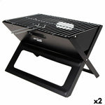 Barbecue Portatile Aktive Nero Acciaio Ferro 45 x 30 x 29 cm - Augustea Shop