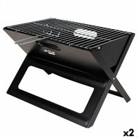 Barbecue Portatile Aktive Nero Acciaio Ferro 45 x 30 x 29 cm - Augustea Shop