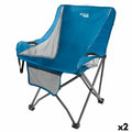 Sedia da Campeggio Pieghevole Aktive Azzurro 48 x 86 x 50 cm (2 Unità)