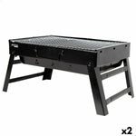 Barbecue Portatile Aktive Rettangolare Nero 50 x 23 x 30 cm (2 Unità) - Augustea Shop