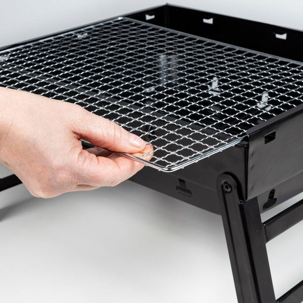 Barbecue Portatile Aktive Rettangolare Nero 50 x 23 x 30 cm (2 Unità) - Augustea Shop