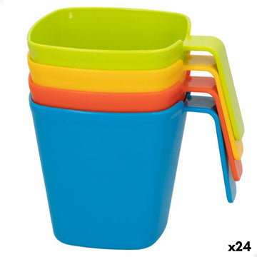 Set di Bicchieri Aktive Multicolore 390 ml Picnic 24 Unità 4 Pezzi