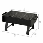Barbecue Portatile Aktive Acciaio 45 x 25 x 30 cm Nero (2 Unità) - Augustea Shop