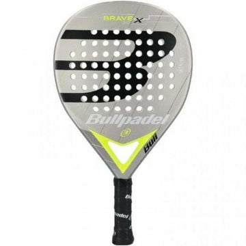 Racchetta da Padel Bullpadel Brave 3.0 2021 Giallo Grigio Fibra di Vetro