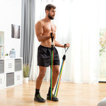 Set di Bande di Resistenza con Accessori e Manuale per gli Esercizi Rebainer InnovaGoods 5 Unità - Augustea Shop
