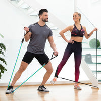 Set di Bande di Resistenza con Accessori e Manuale per gli Esercizi Tribainer InnovaGoods 3 Unità - Augustea Shop