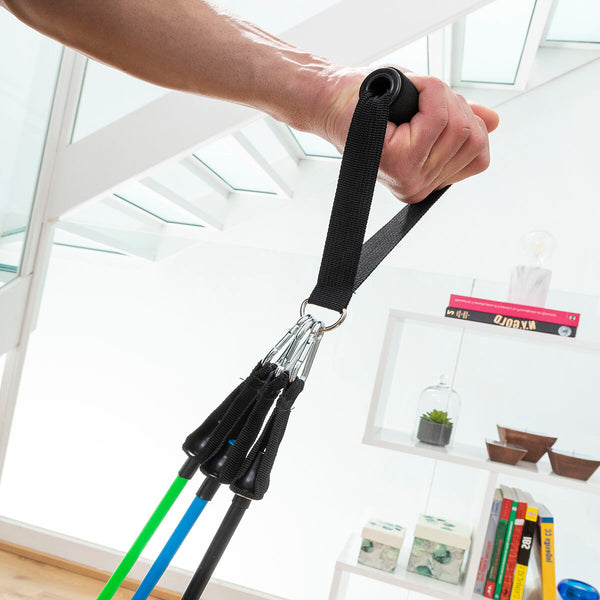 Set di Bande di Resistenza con Accessori e Manuale per gli Esercizi Tribainer InnovaGoods 3 Unità - Augustea Shop