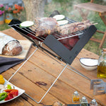Mini Barbecue a Carbone Pieghevole Portatile InnovaGoods Acciaio inossidabile (Ricondizionati B)