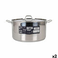 Casseruola con coperchio Quttin ø 34 x 18 cm (2 Unità)