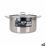 Casseruola con coperchio Quttin ø 34 x 18 cm (2 Unità) - Augustea Shop