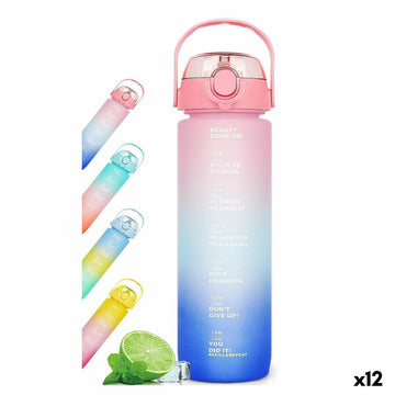 Bottiglia d'acqua Bewinner Multicolore 600 ml 7,5 X 20 CM (12 Unità)
