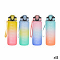 Bottiglia d'acqua Bewinner Multicolore 800 ml 7,5 x 23,5 cm (12 Unità)