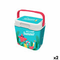 Frigo Portatile Aquapro Welcome Summer Multicolore 25 L 38 x 29 x 39 cm (2 Unità)